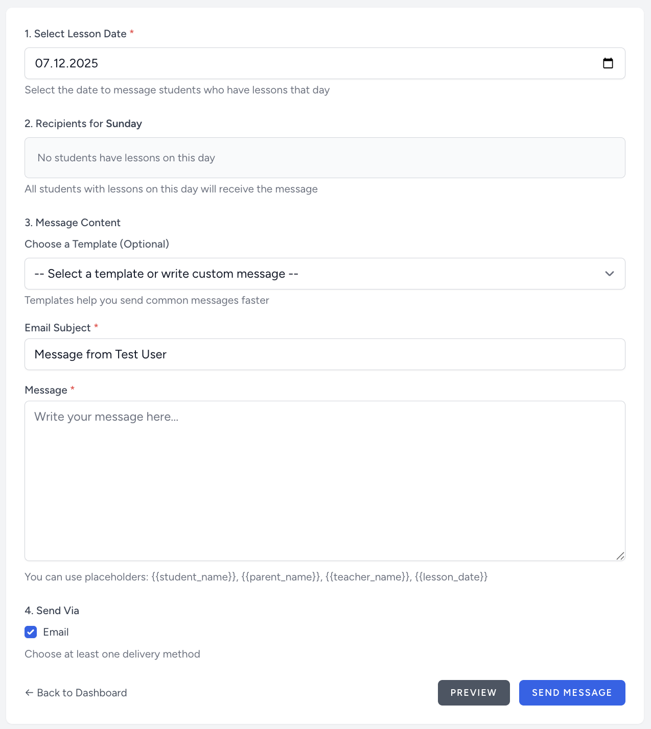 📨 Sofort-Nachrichten
