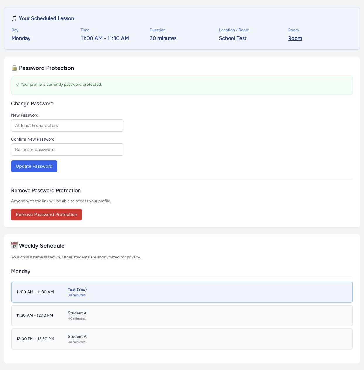 👨‍👩‍👧 Elternbereich