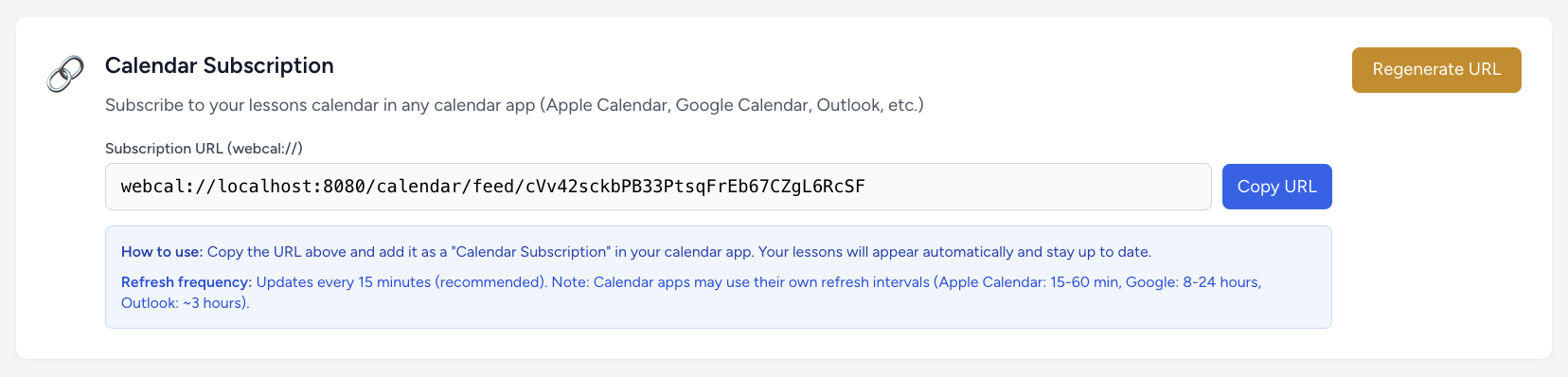 🔗 Integration Kalender